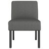 vidaXL Fauteuil stof donkergrijs