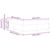 vidaXL Bedframe met matras Donkergrijs 160 x 200 cm Stof