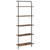 vidaXL Boekenkast Gerookt eiken 60 x 24 x 168 cm Bewerkt hout