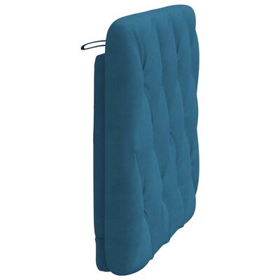 vidaXL Hoofdbordkussen 80 cm fluweel blauw