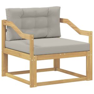 vidaXL Buiten Midden Sofa Polyester Wit