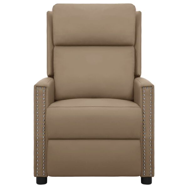 vidaXL Massagestoel kunstleer cappuccinokleurig