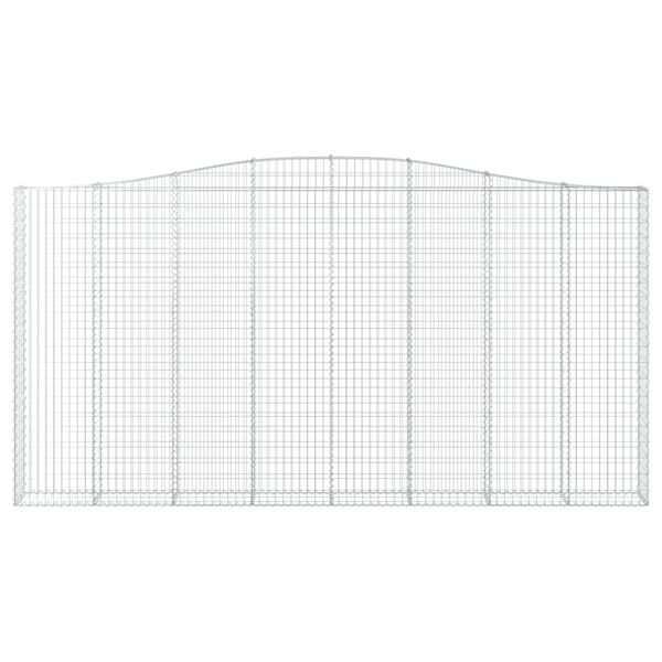 vidaXL Schanskorven 4 st gewelfd 400x30x200/220 cm ijzer