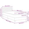vidaXL Boxspringbed met matras Lichtgrijs 90 x 200 cm Fluweel