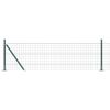 vidaXL Euro-hek met betonnen voetstuk 10 x 0,6 m PVC-Coated Staal Mesh