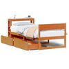 vidaXL Bedframe zonder matras massief grenenhout wasbruin 100x200 cm