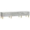 vidaXL TV-kast 147 x 34,5 x 30 cm Betongrijs Bewerkt hout