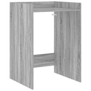 vidaXL Wasmachinekast Grijs Sonoma 67,5 x 62 x 97 cm Bewerkt hout