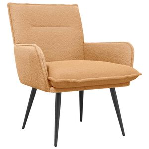 vidaXL Fauteuil Beige Boucl&eacute;