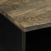 vidaXL Salontafel 80x54x40 cm massief mangohout lichtgrijs