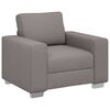 vidaXL Sofa Stoel Taupe 100 cm Stof