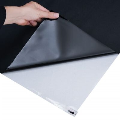 vidaXL Raamfolies 3 st statisch mat PVC zwart