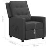 vidaXL Fauteuil verstelbaar stof donkergrijs