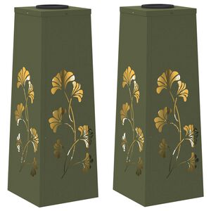 vidaXL Solar LED Pad Licht 2 st Warmwit 18 x 18 x 50 cm