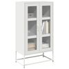 vidaXL Hoge kast 68x39x123 cm staal wit