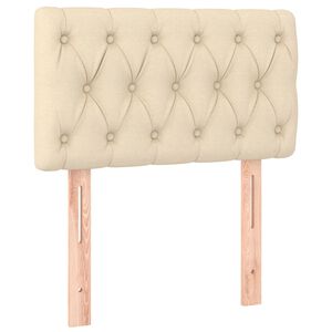 vidaXL Hoofdbord 80x7x78/88 cm stof cr&egrave;mekleurig