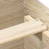 vidaXL Bedframe met hoofd- en voeteneinde sonoma eikenkleur 135x190 cm