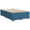 vidaXL Boxspring met matras fluweel blauw 120x200 cm
