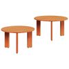 vidaXL Salontafel 2 st Wasbruin 47,5 x 47,5 x 27 cm Massief grenenhout