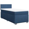 vidaXL Boxspring met matras stof blauw 80x200 cm