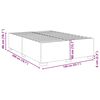 vidaXL Bedframe zonder matras 140x200 cm fluweel donkergroen