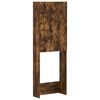 vidaXL Toiletkast DELFT Gerookt eiken 66 x 25,5 x 190 cm Bewerkt hout