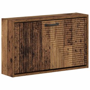 vidaXL Wandgemonteerde Schoenkast HAARLEM 71 x 17 x 43 cm Bewerkt hout