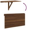 vidaXL Wandtafel inklapbaar 100x60x56 cm bewerkt hout bruineiken