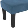 vidaXL Bankje 100x30x30 cm fluweel donkerblauw