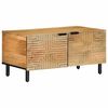 vidaXL Salontafel 80x50x40 cm massief mangohout bruin