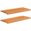 vidaXL Raamkozijnen 2 st Licht Bruin 90 x 40 x 2 cm Massief beukenhout