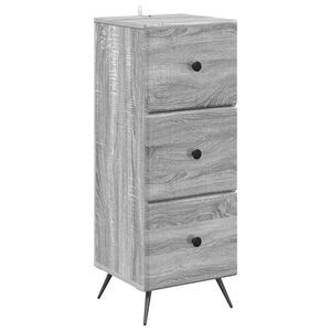 vidaXL Ladenkast Grijs sonoma 33 x 34,5 x 90 cm Bewerkt hout