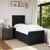 vidaXL Boxspring met matras fluweel zwart 90x190 cm