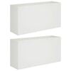 vidaXL Plantenbak 2 st Wit 100 x 30 x 50 cm Koudgewalst staal