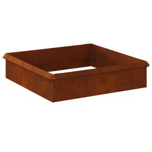 vidaXL Slakkenhekken 8 st 100 x 3,5 x 25 cm weervast staal Roestig