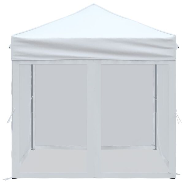 vidaXL Partytent inklapbaar met zijwanden 2x2 m wit