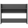 vidaXL Wandschoenenkasten 2 st 80x18x60 cm hout hoogglans grijs