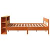 vidaXL Bed met boekenkast zonder matras grenenhout wasbruin 160x200 cm