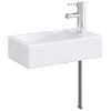 vidaXL Badkamer Waskom Chroom 45,5 x 25,5 x 13 cm Metaal
