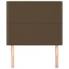 vidaXL Hoofdbord donkerbruin 100x5x118/128 cm Stof