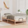 vidaXL Bedframe met Draaghandvatten Bruin Massief grenenhout