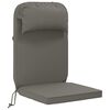 vidaXL Zon Loungerkussen 100% Polyester Grijs 55 x 124 x 5 cm