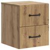 vidaXL Wandbeugel Bedkast Artisanaal eiken 34,5 x 33 x 40 cm
