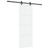 vidaXL Schuifdeur ORKDAL 83 x 232 cm Massief grenenhout Wit