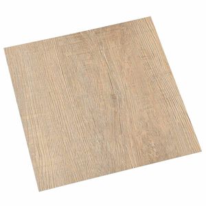 vidaXL Vloerplanken 5,11 m&sup2; 55 pcs PVC Lichtgrijs, Donkerbruin