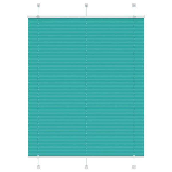 vidaXL Pliss&eacute; rolgordijn 110x150cm stofbreedte 109,4cm petrol groen