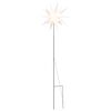 vidaXL Kerstlamp met grondpin en LED inklapbaar 57 cm wit