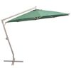 vidaXL Zweefparasol met aluminium paal 350 cm groen
