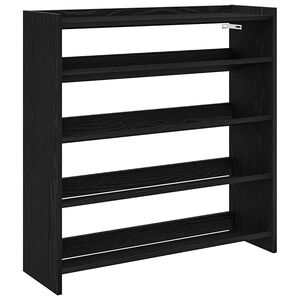 vidaXL Schoenenrek 80x25x81 cm bewerkt hout zwart