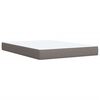 vidaXL Boxspring met matras stof taupe 140x190 cm